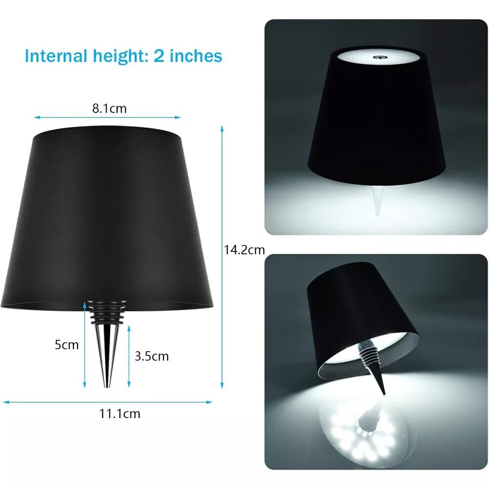 Pack of 2/4 LED bottle top table lamp bottle light decorative light dimmable