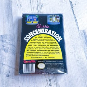 Classic Concentration Nintendo NES Complete In Box CIB