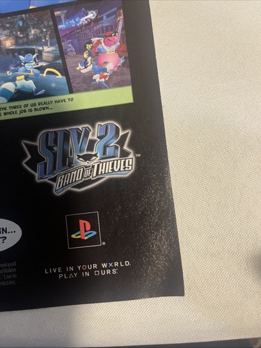 2004 Sly 2 Band Of Thieves Magazine Ad PS2 Video Game Print - Picture 10 of 10