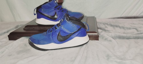 Nike Sneakers Boy's 1Y Team Hustle D 9 AQ4225-400 Blue Basketball Shoes - Picture 10 of 12