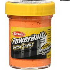 Fluorescent Orange PowerBait Glitter Trout Bait - 1.75oz for Enhanced Visibility