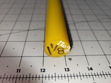 1-1/8" Dia. x 24" 40 A Durometer Polyurethane Rod, Yellow, P/N 13070