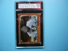 2002/03 TOPPS HERITAGE CHROME PARALLEL HOCKEY #94 JEAN-SEBASTIEN GIGUERE KSA 9.5