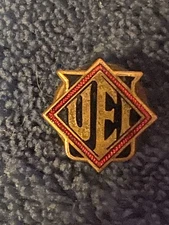 Vintage Utilities Engineering Institute UEI Screwback Lapel Pin