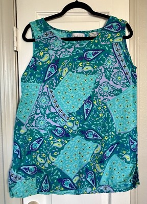 Diane Von Furstenberg Women's The Color Authority Vintage Paisley Sleeveless 1X