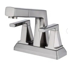 4" Centerset Lavatory Faucet Mid Arc Bathroom Drain Kit Read Open Box