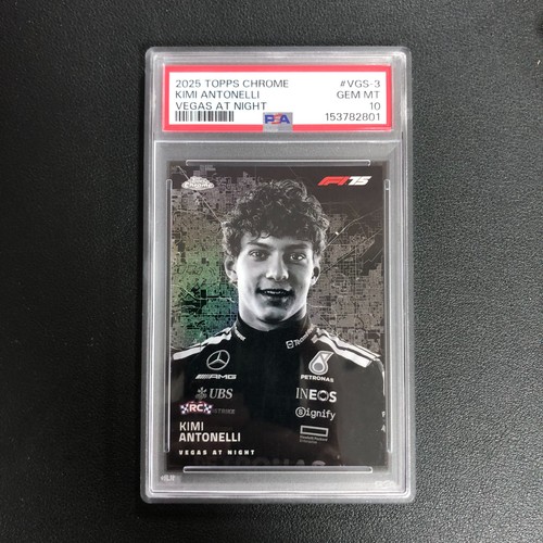 Kimi Antonelli #VGS-3 2025 Topps Chrome Formula 1 Vegas at Night card