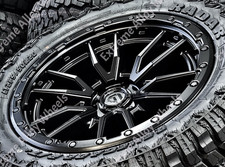 20" Black Fuel Alloy Wheels Mitsubishi L200 Pajero Shogun Warrior Wheels Only