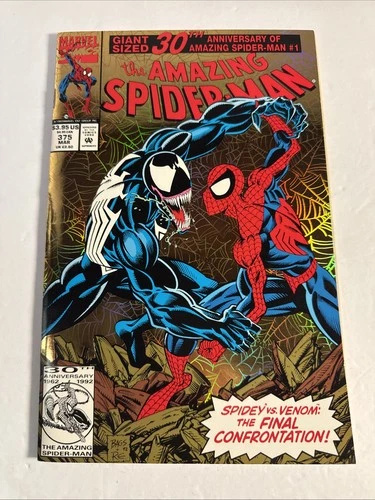 COMICS: AMAZING SPIDERMAN 375 1993 🔑 1ST APP ANN WEYING SPIDEY VS VENOM NM-