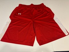 Under Armour Youth XL Basketball shorts red/white pre-owned excellent