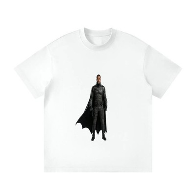 La mc de Neil Men's M White Graphic Print Crew Neck Short Sleeve T-Shirt