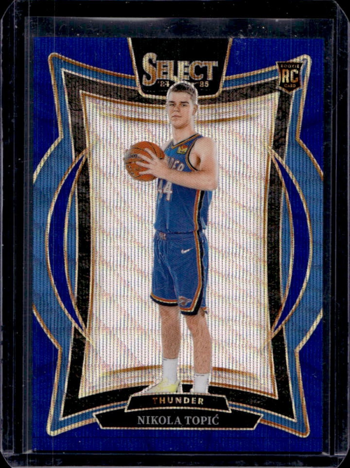 2024-25 Panini Select Nikola Topic Concourse RC Blue Wave Prizm #/75 Thunder
