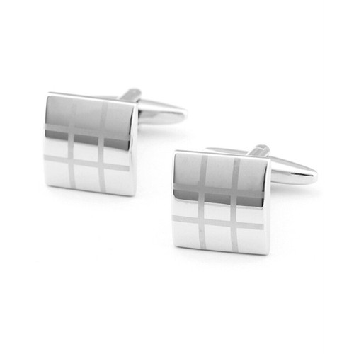 Boutons Manchettes Argenté Nacre Homme - Fursac D2BOUT-TB03-01