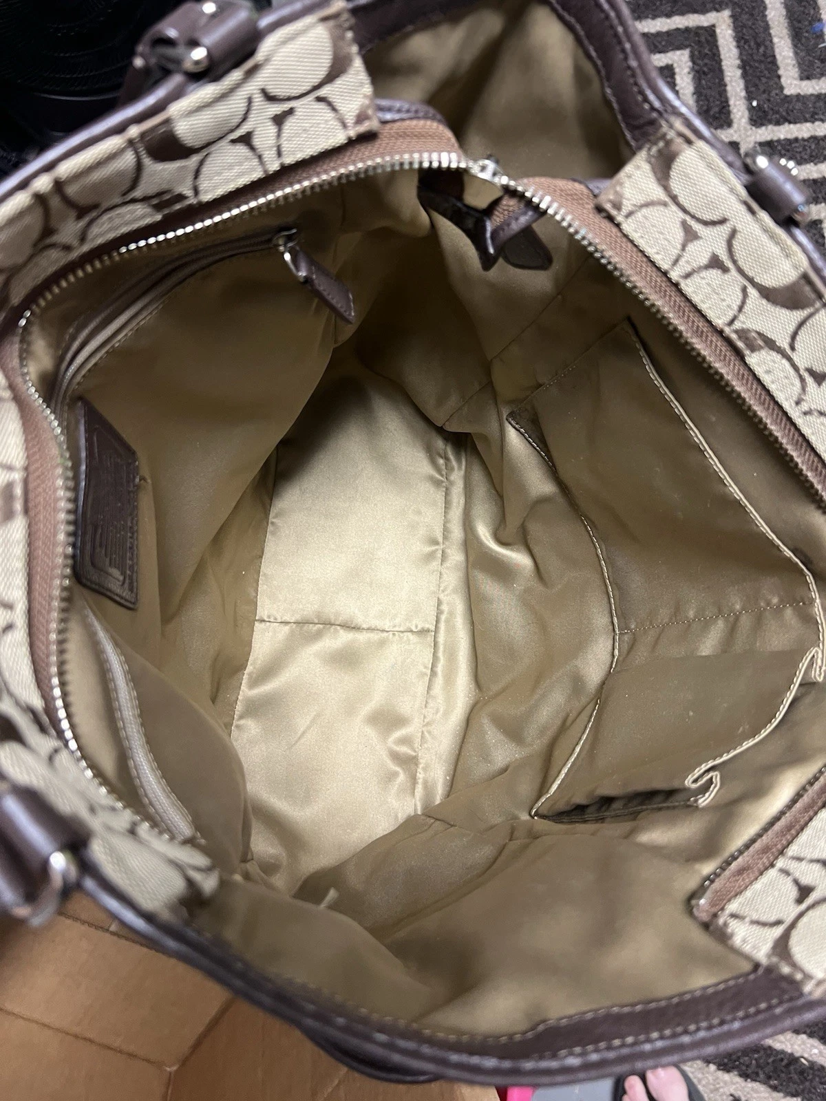 Borsa a mano Coach Park Signature North South