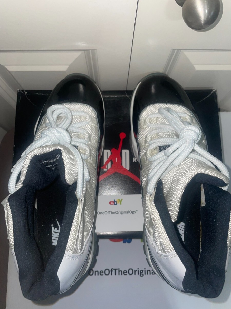 ORIGINAL 1995 Air Jordan XI 11 Wht-Blk-Drk Concord Men's 8 ORIGINAL 1995 Air Jordan XI 11 Wht-Blk-Drk Concord Men's 8