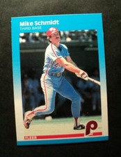 1987 Fleer Mike Schmidt #187 Phillies EX AUCT#5594