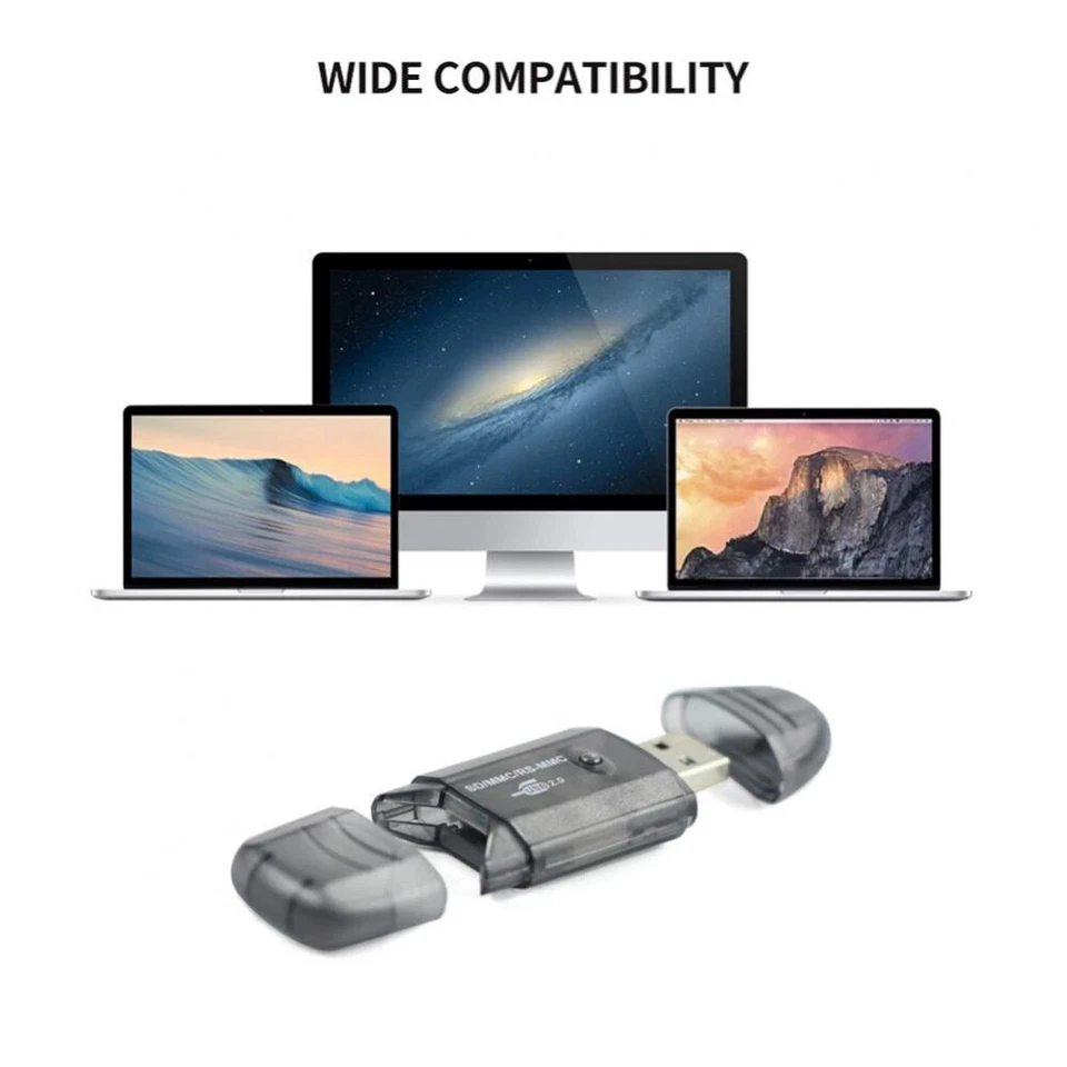 USB 2.0 Memory Card Reader/Writer für SD/MMC/SDHC/TF Cards - Bild 3 von 4