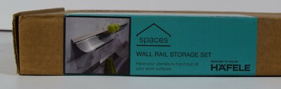 Hafele Shelf Rails Hafele Spaces Kitchen Wall 90cm Rail Storage Set Wall Mounted Shelf ...