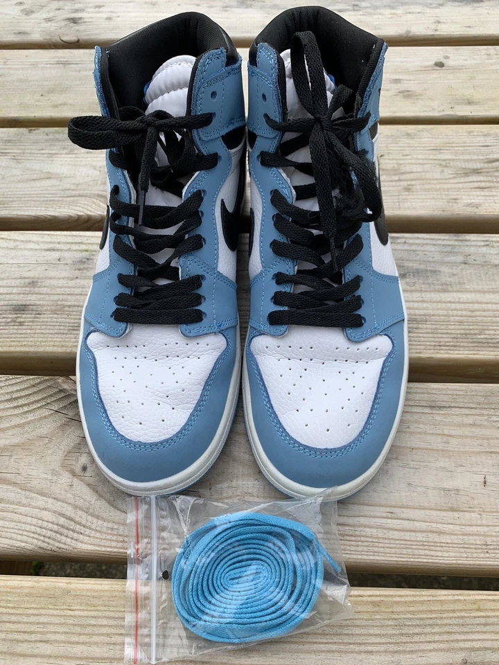 Men’s Nike Air Jordan 1 Retro High OG University Blue UK 8 US 9 EUR 42.5, photo 1 of 5