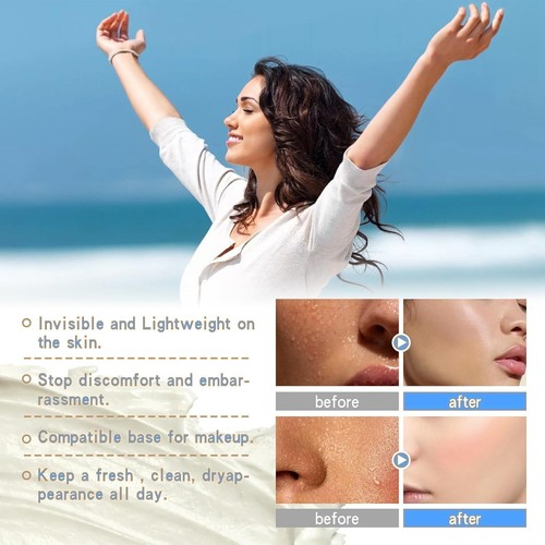 60Ml Sweat Absorbing Face Lotion,Face Discourage Sweat,Antiperspirant and Oil Co - Picture 2 of 9