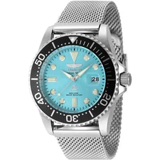 Invicta Men's Watch Pro Diver Quartz Blue Dial Silver Steel Bracelet Dive 48213