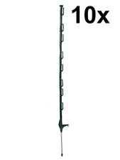 10 x 3 stopy (100cm) Ogrodzenie elektryczne Zielone Poly Słupki Ogrodzenie Palki Lina taśmowa