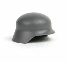 BrickArms Dark Gray Stahlhelm Helmet Weapons for Brick Minifigures