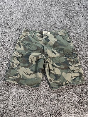Wrangler Shorts Mens 36 Camo Cargo Short Pockets Camouflage Y2K