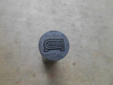 RUSSWIN LOGO , STEEL MACHINE STAMP , HAND STAMP , 5/8" D x 1-13/16"L