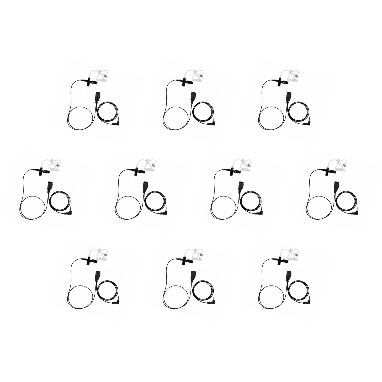 10 Pack Theaters Bouncer Medical Headphone PTT for Hytera TC-168