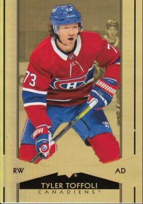 2021-22 UD Tim Hortons Gold Etchings Tyler Toffoli Montreal Canadiens #G-7