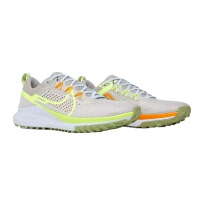 Nike React Pegasus Trail 4 Iron Ore Grey Volt  Shoes Mens 6.5 Womens 8
