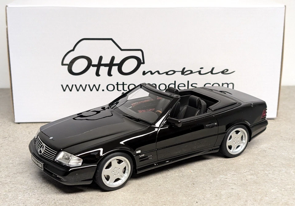 1:18 Otto Mobile Mercedes SL 73 AMG R129 black OT958 NEU