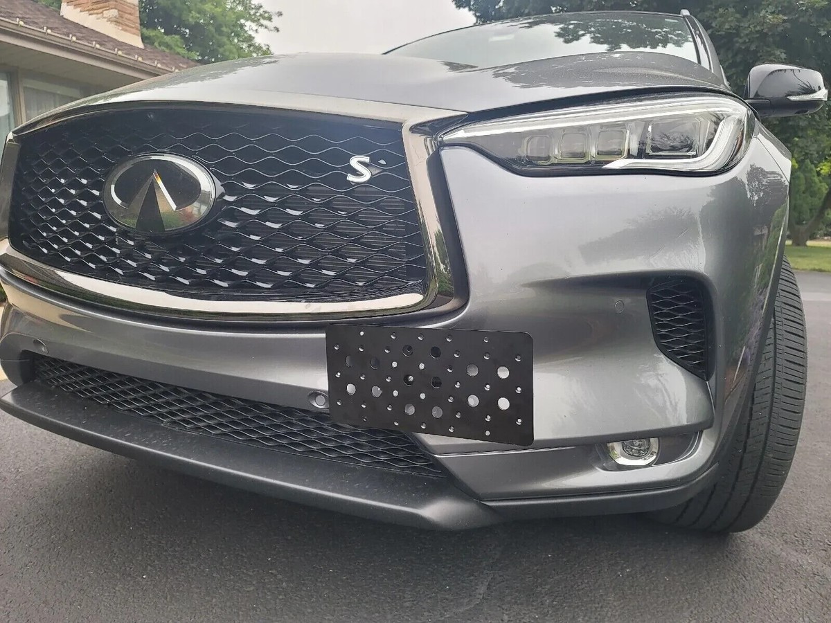 Q50 License Plate Relocation Kit No-Drill Tow Hook License Plate - Foto 13