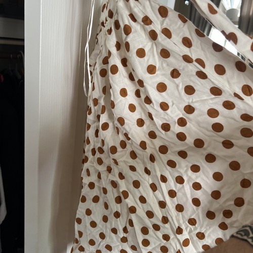 ZARA BNWT Cream Tan Polka Dot Sundress - Picture 3 of 3