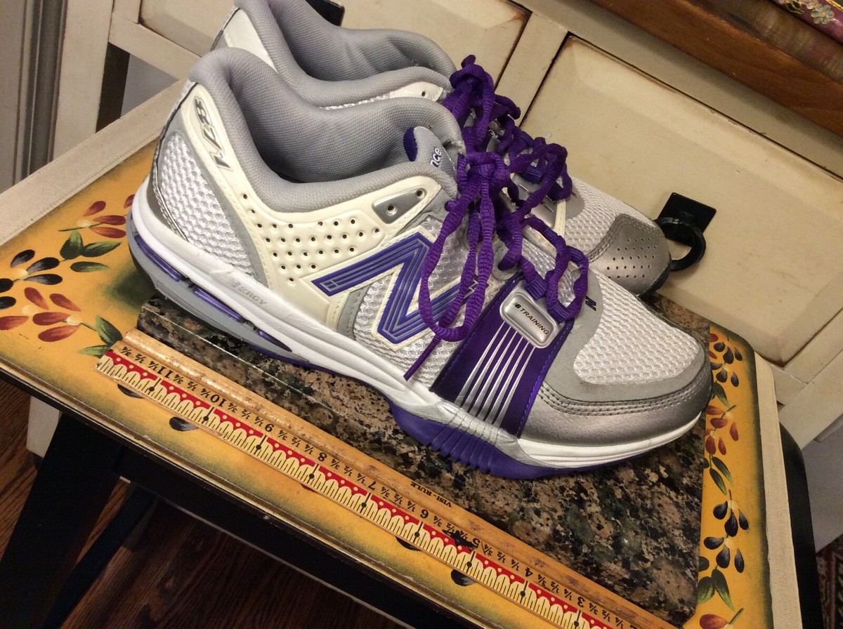 New Balance 871 Womens Silver/White/Purple Traing Sneakers