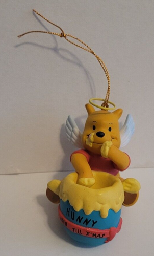 DISNEY de colección GROLIER WINNIE the Pooh ADORNO DE NAVIDAD Ángel con olla Hunny - Imagen 2 de 6