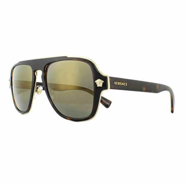 Versace Mens Tortoise/Gold sunglasses 0VE2199 12524T 56mm 