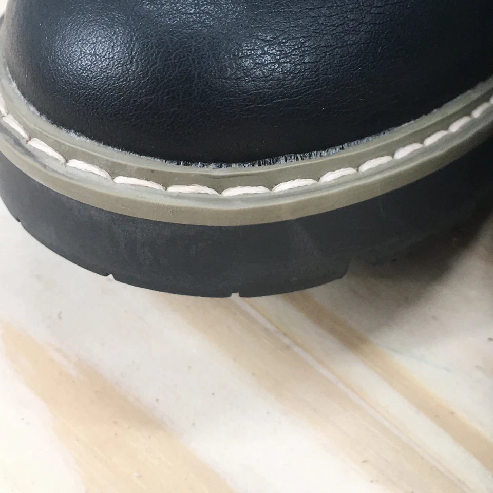 Sonoma Boots Womens 9M Hadley Ankle Bootie Black Faux Leather Casual Block Heels - Image 3 of 4