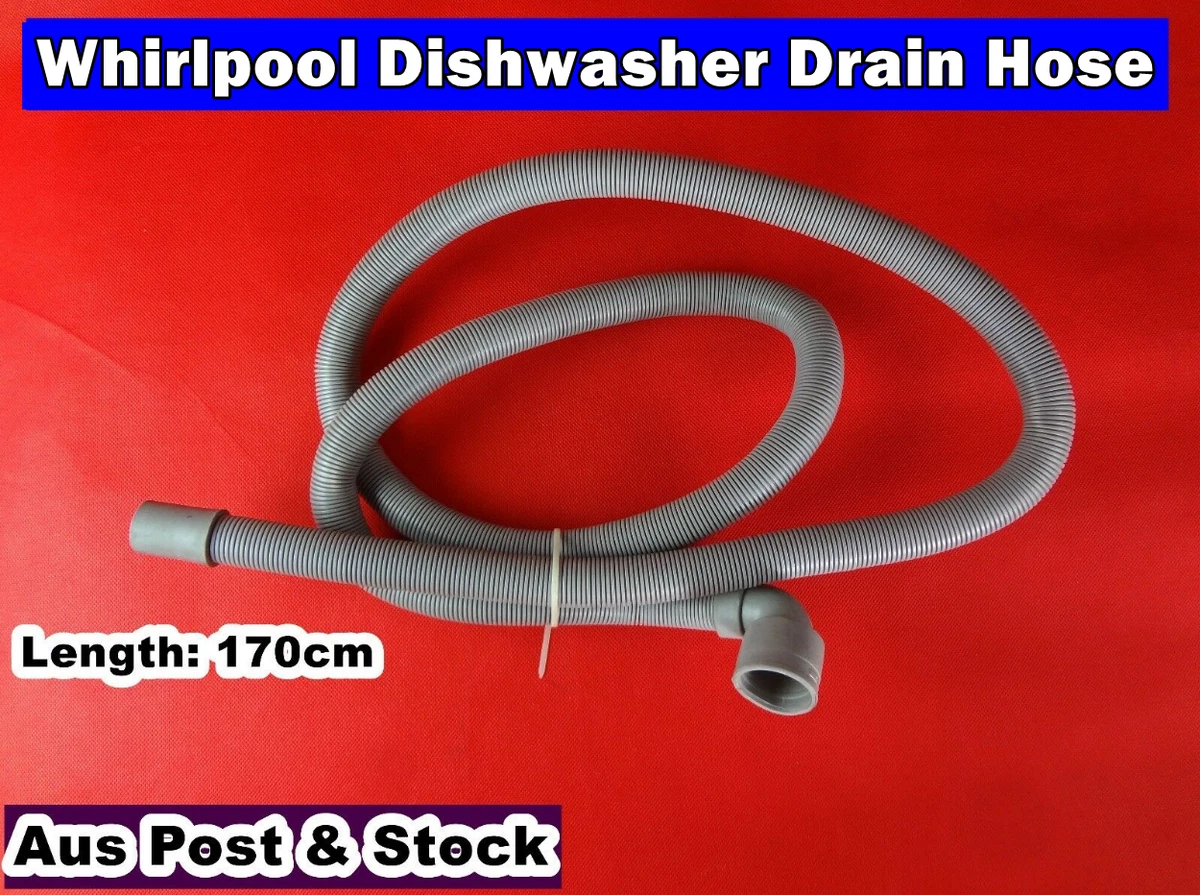 Whirlpool dishwasher hotsell drain hose size