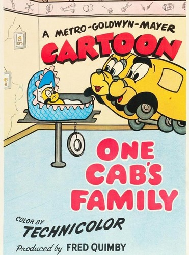 35mm Film Movie MGM Cartoon “ One Cab’s Family “ Tex Avery 1952