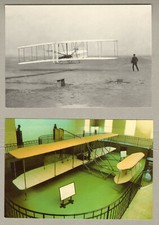 Wright Flyer Aircraft First Flight Dayton Museum 2 Postcards