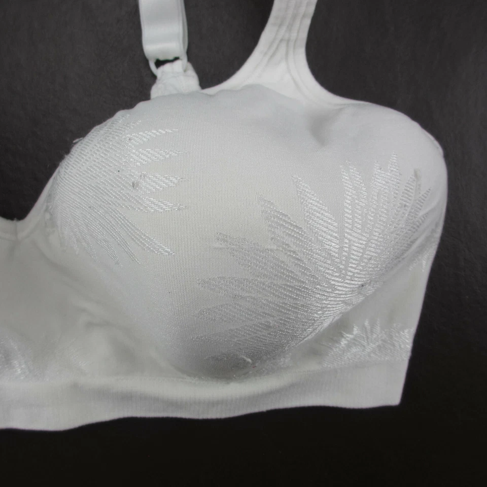 Sujetador Bali Talla 40C Blanco Acolchado Inalámbrico Cierre Ajustable Espalda Foto 4 de 4