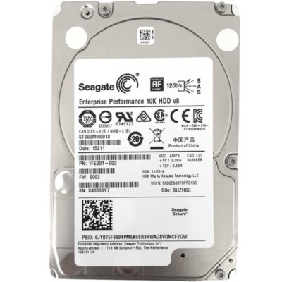 Seagate ST900MM0018 900GB 10K SAS 12GB/s 128MB THUNDERBOLT 2.5