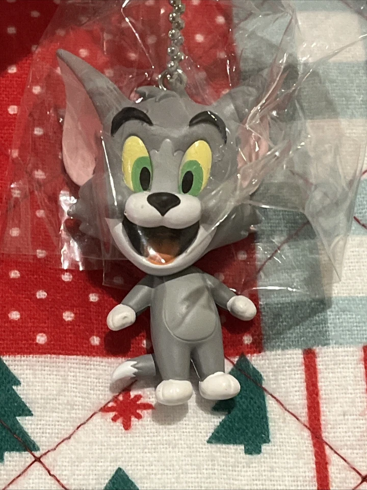 SUPER RARO, DIFÍCIL DE ENCONTRAR - TOM AND JERRY SK Japón - Correa/Clip para teléfono celular Tom Cat - ¡NUEVO CON ETIQUETAS! Foto 2 de 4