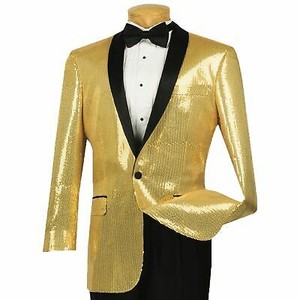 gold blazer men