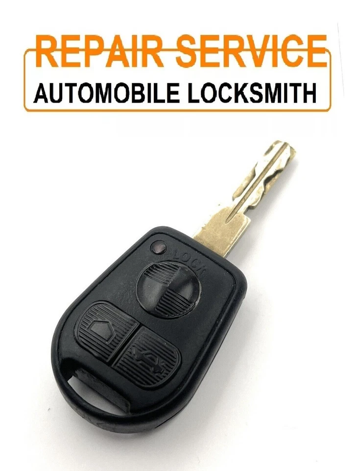 AUTOMOBILE LOCKSMITH Repair for BMW E46 E38 E39 Z3 3 button remote key Refurbishment Service Fix
