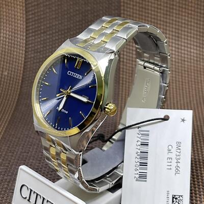 Citizen BM7334-66L Eco-Drive Blue Dial Stainless Steel Analog Date