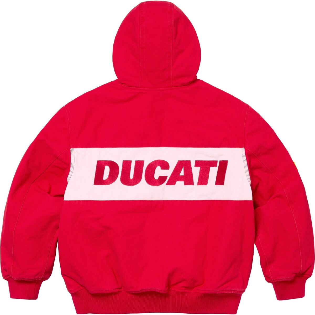 Supreme x Ducati Hooded Racing Jacket SS24 Black Red Blue Supreme x Ducati Hooded Racing Jacket SS24 Black Red Blue