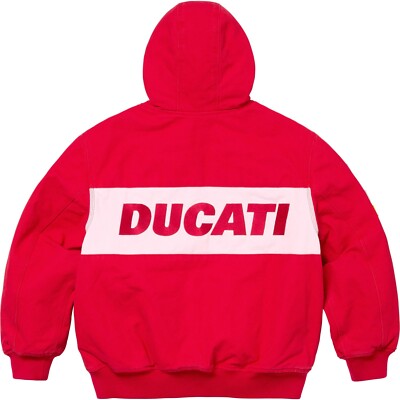 Supreme x Ducati Hooded Racing Jacket SS24 Black Red Blue 3colors